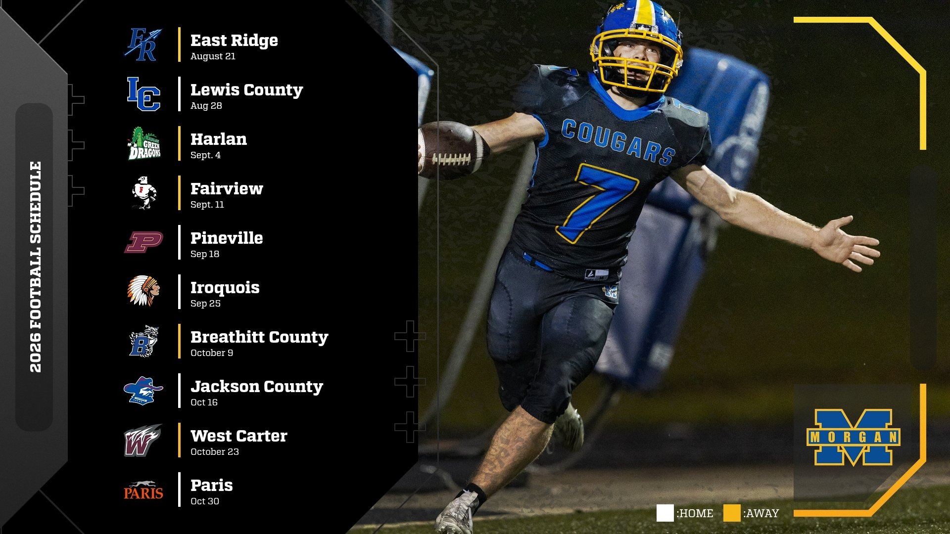 Slide 0 - 2026 Football Schedule