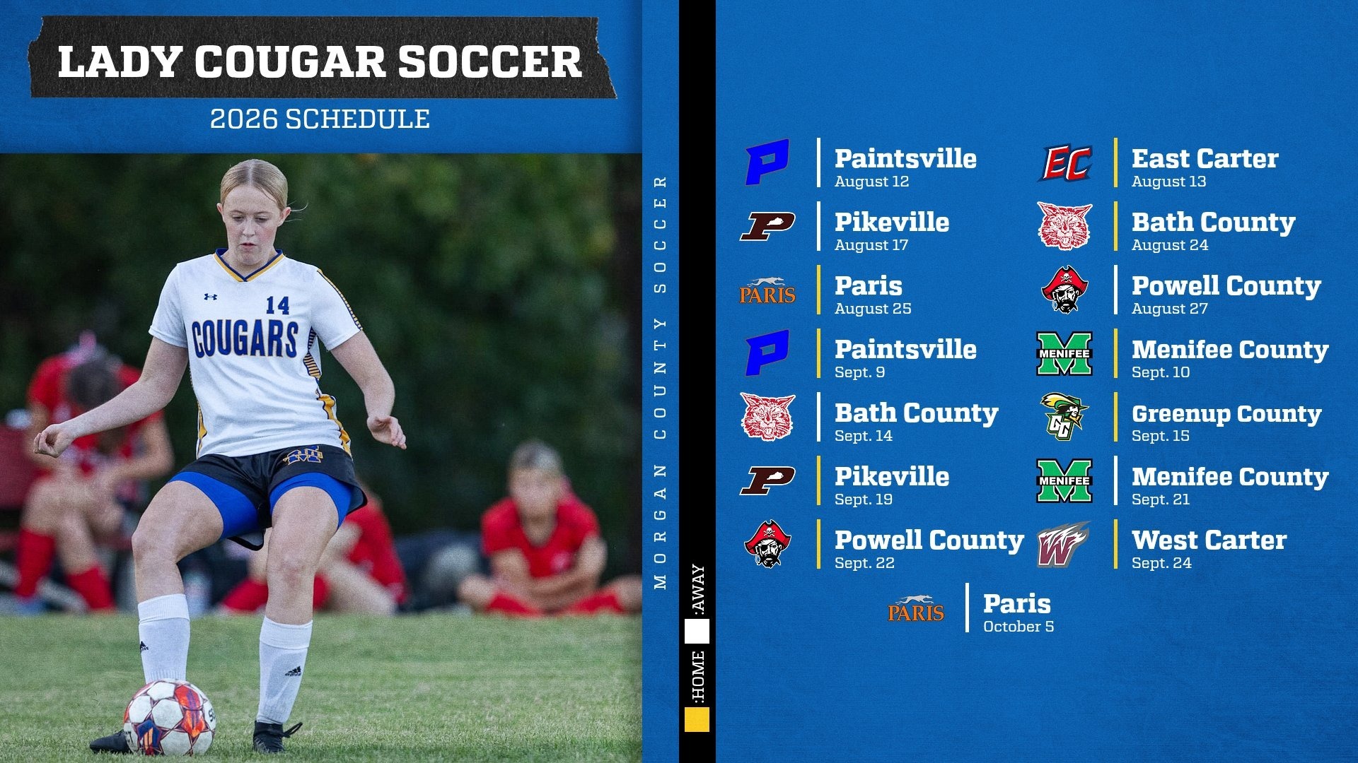 Slide 1 - 2026 Girl's Soccer Schedule