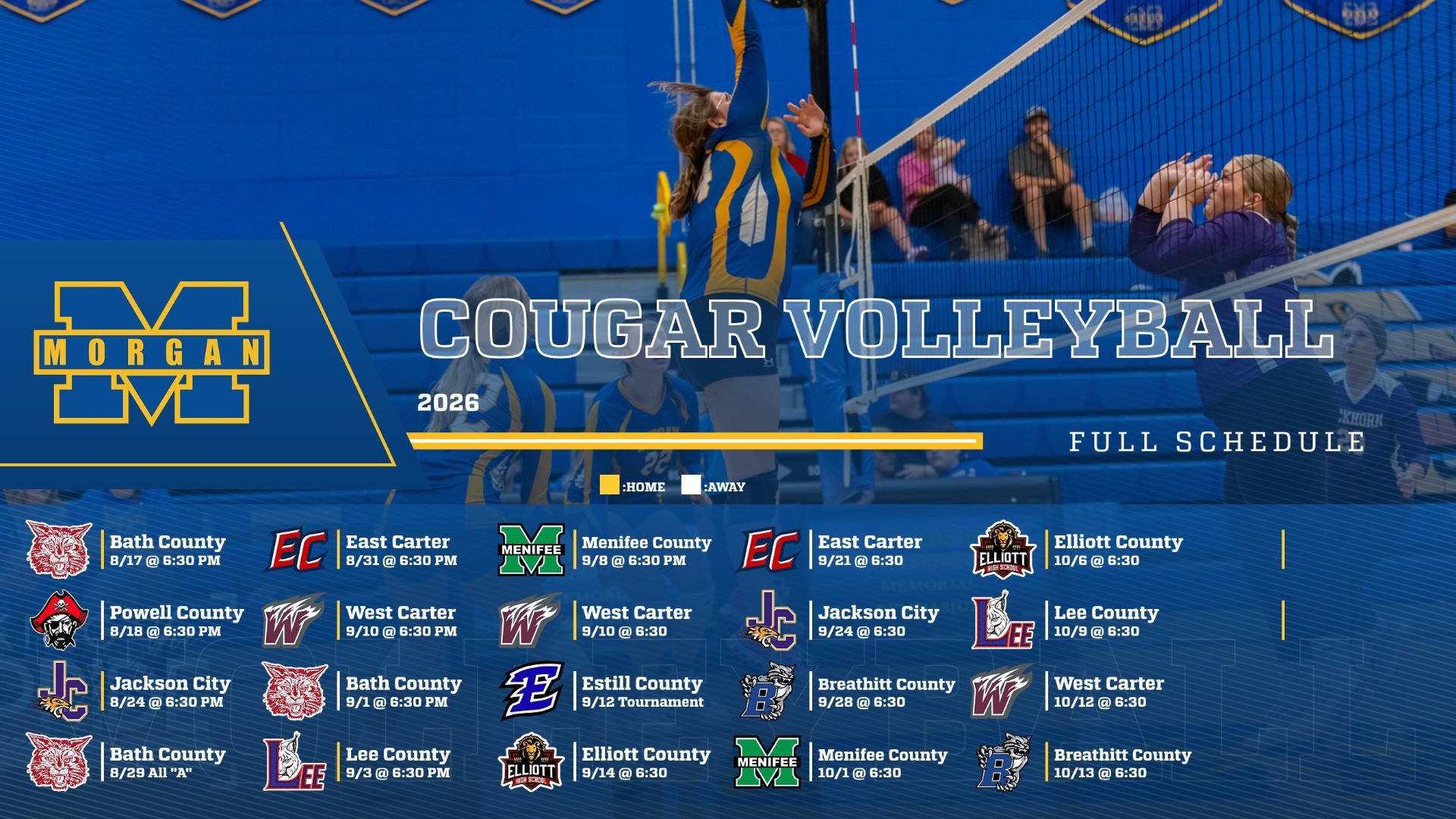 Slide 2 - 2026 Volleyball Schedule