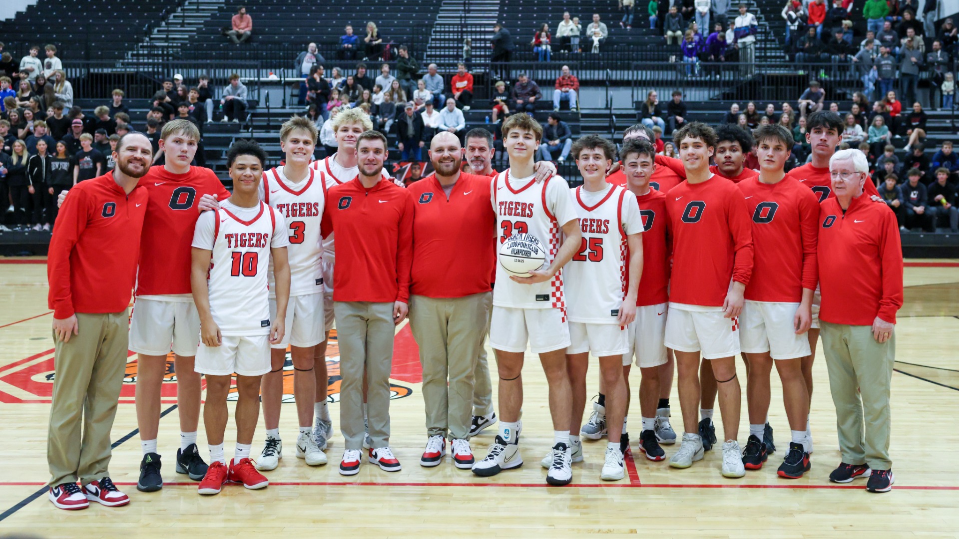 Slide 3 - Ozark Boys Basketball Recognizing Kylan Pickrens Joining the 1000 Point Club