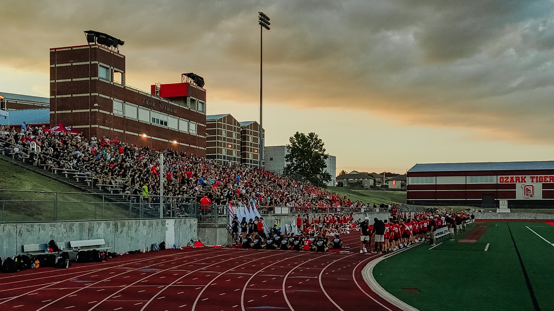 Crowd shot from meet the Tigers