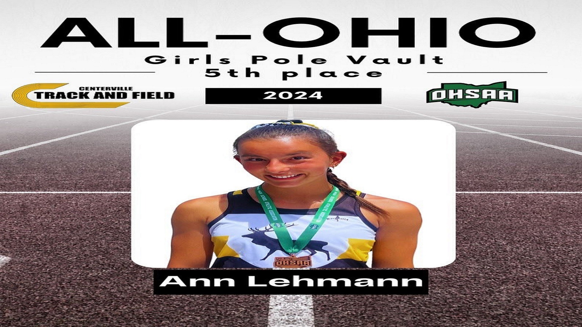 Slide 6 - Ann Lehmann, Pole Vault, 5th at State Meet