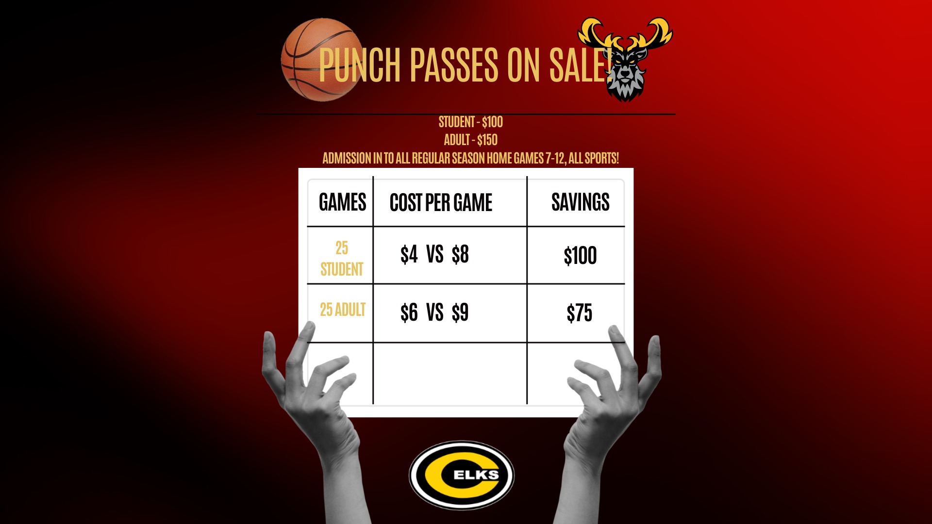 Slide 0 - Punch Passes Available! 