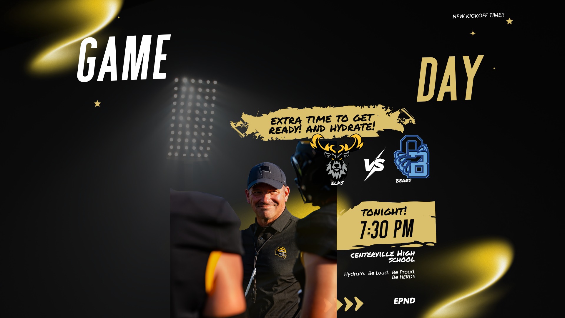 Slide 0 - Kickoff 7:30pm, Gates Open 6:15pm!