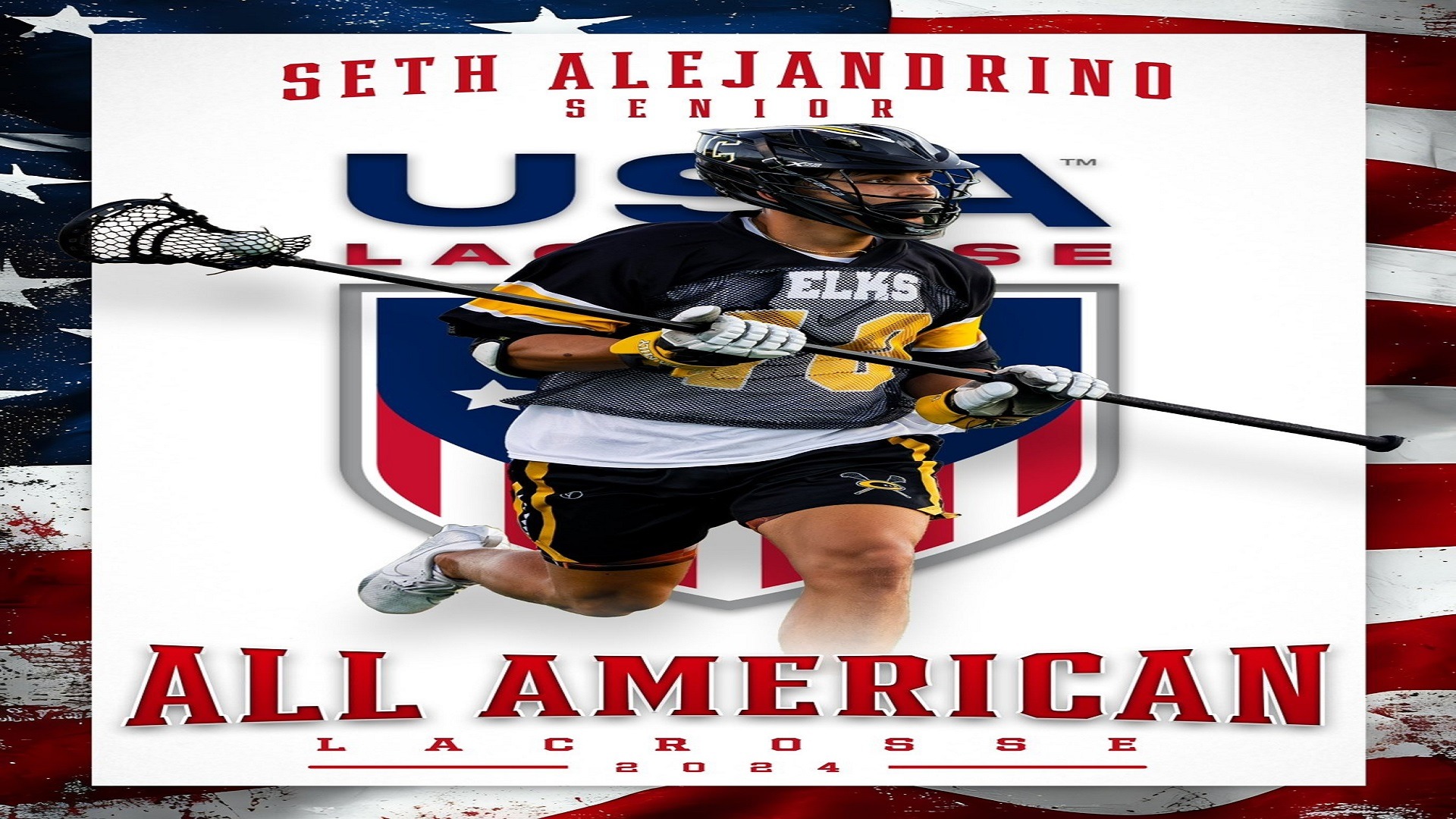 Slide 3 - Seth Alejandrino, Lacrosse, All-American