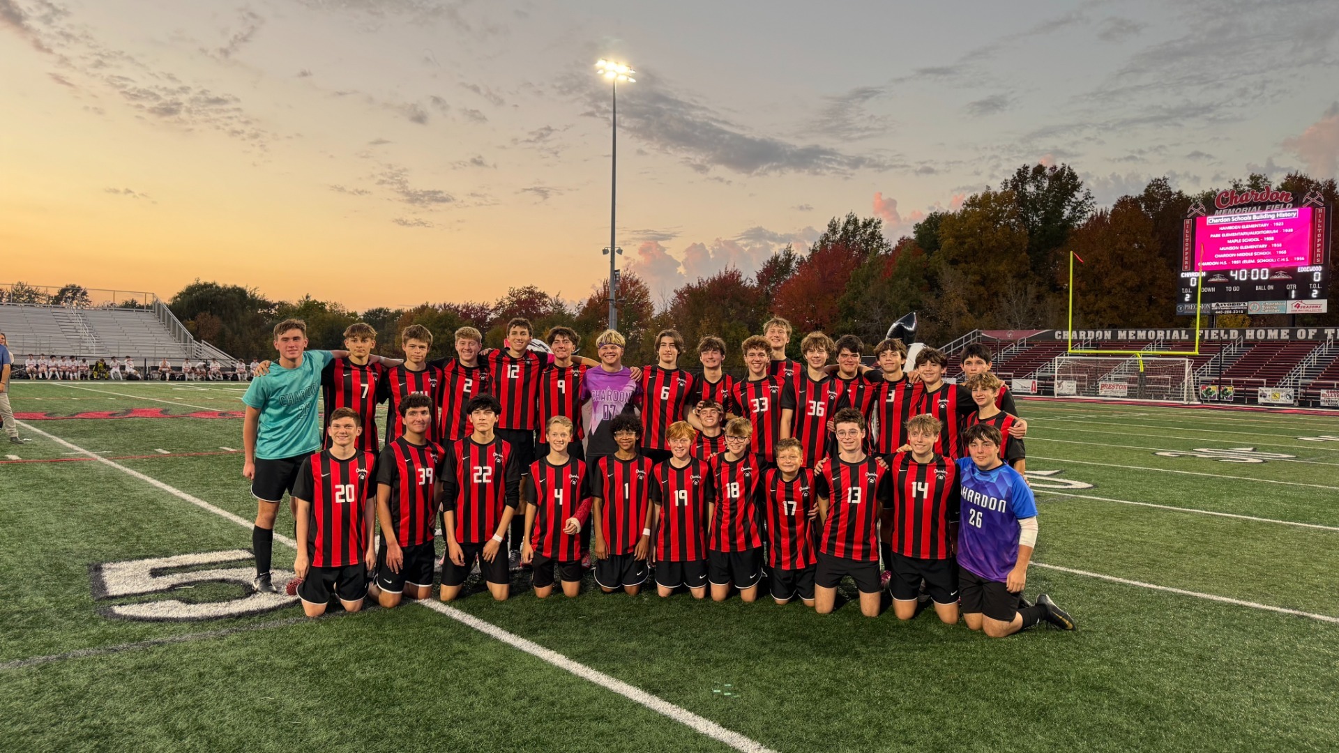 2026 Boys Soccer Team Group Photo