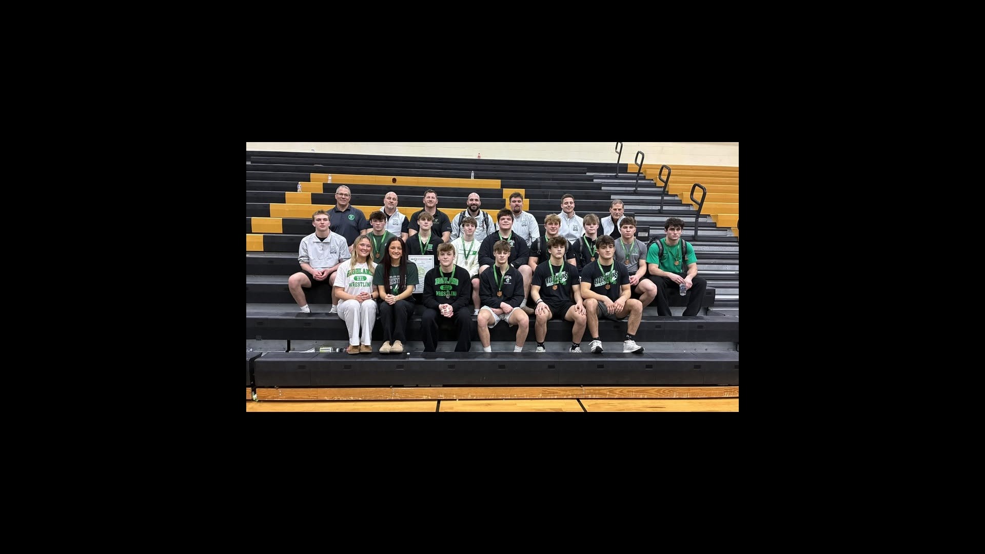 Team photo after the Perrysburg district tournament on 3-7-26 (The team took 4th)