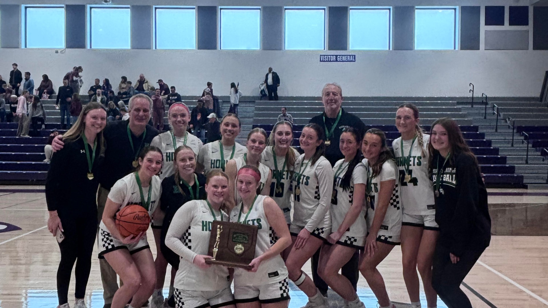 GBK team photo after they won the district championship on Saturday 2-28-2026