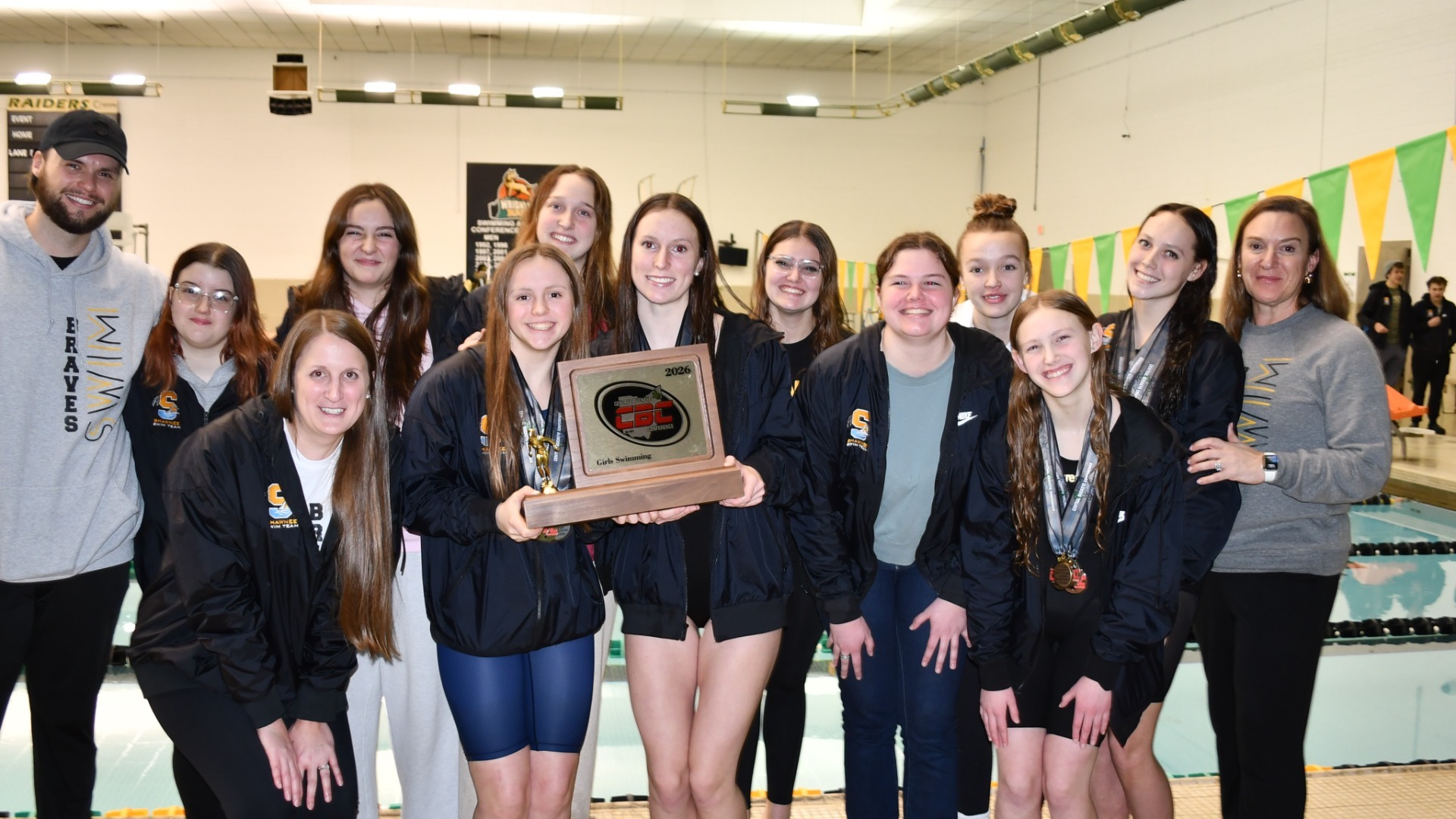 Slide 0 - Girls Swimming - State Bound!