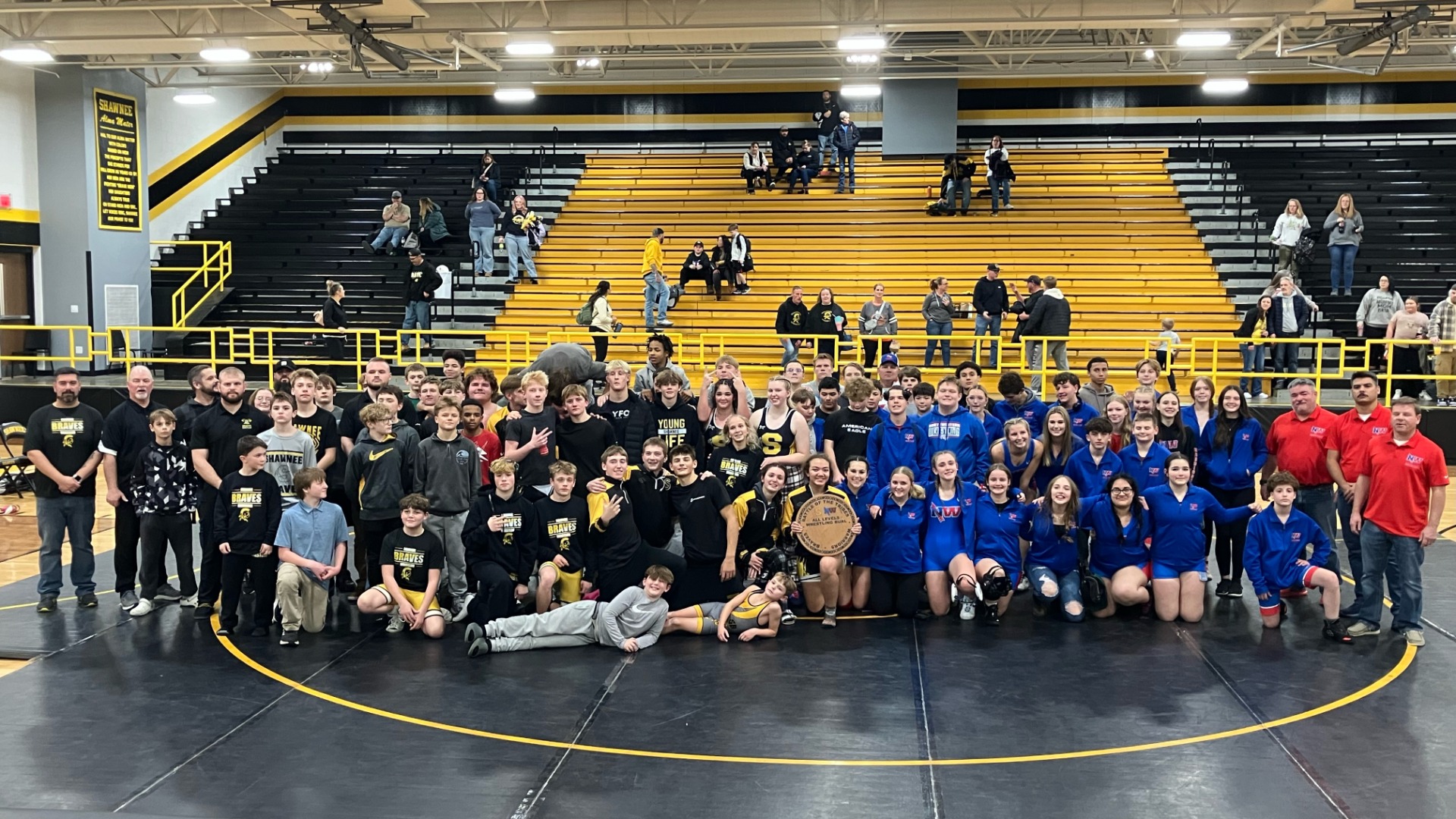 Slide 0 - Shawnee vs Northwestern Wrestling - Battle of the Tribes!