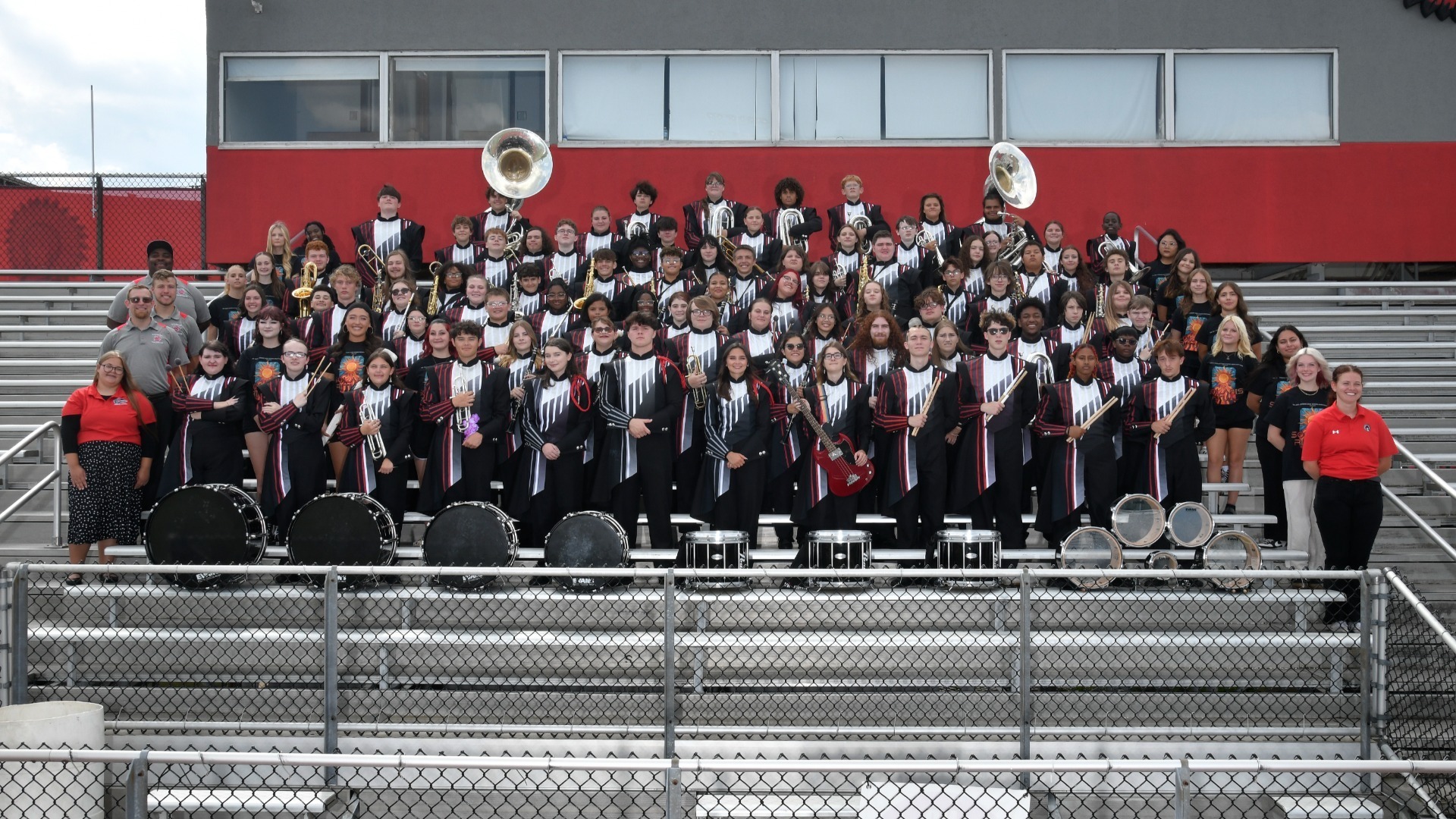 Slide 7 - Marching Band and Color Guard 25