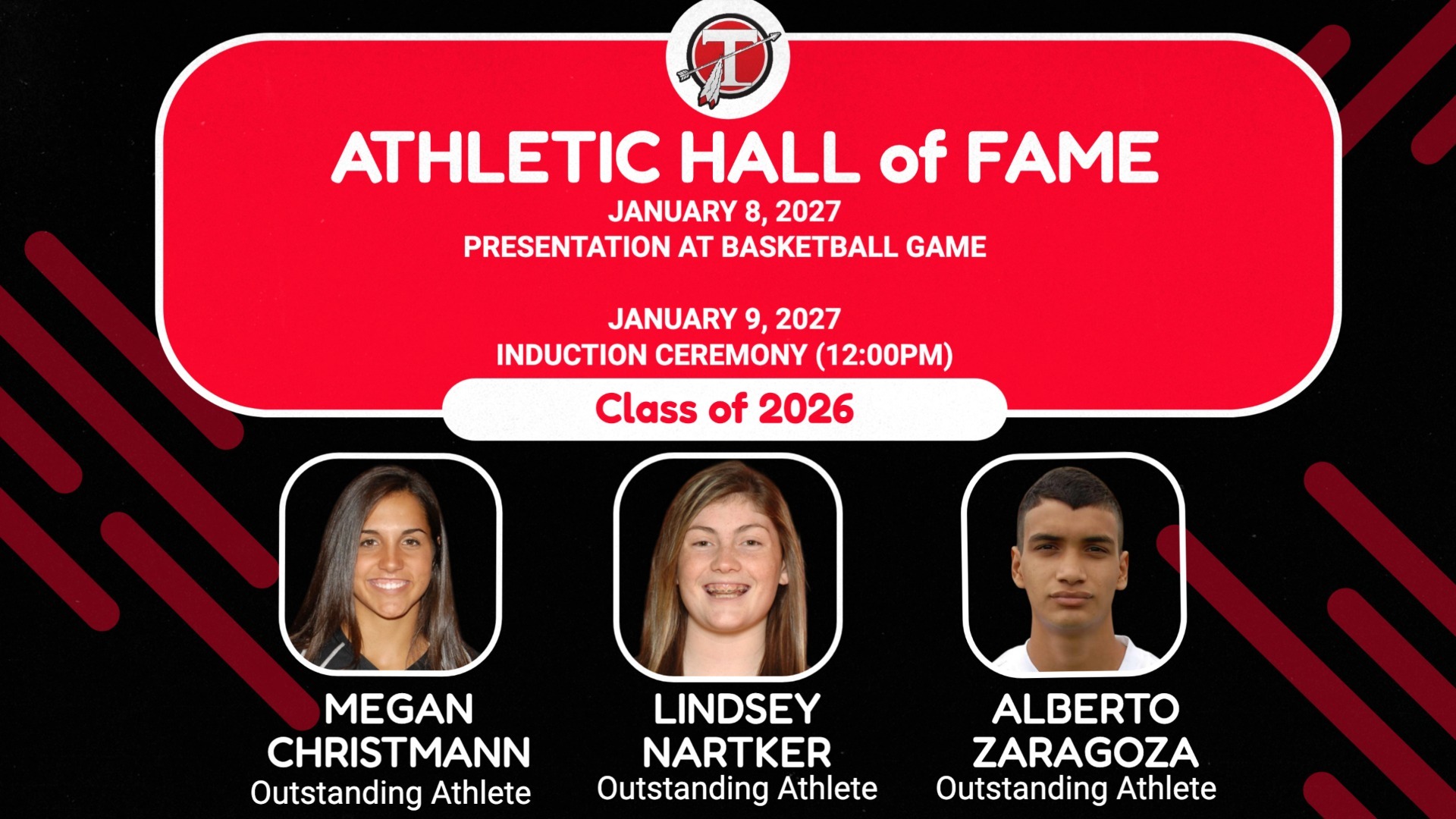 Slide 0 - 2026 Hall of Fame Inductees