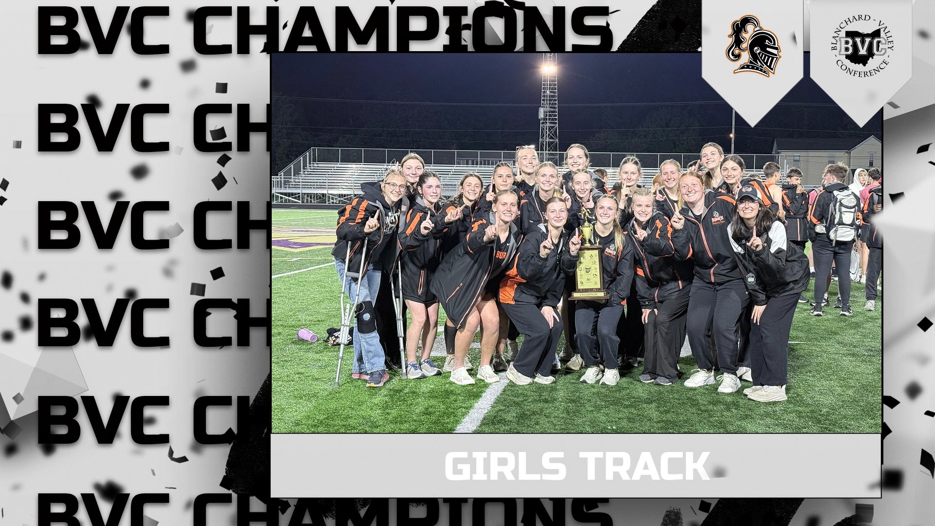 Slide 0 - GIRLS TRACK - BACK TO BACK BVC CHAMPS!