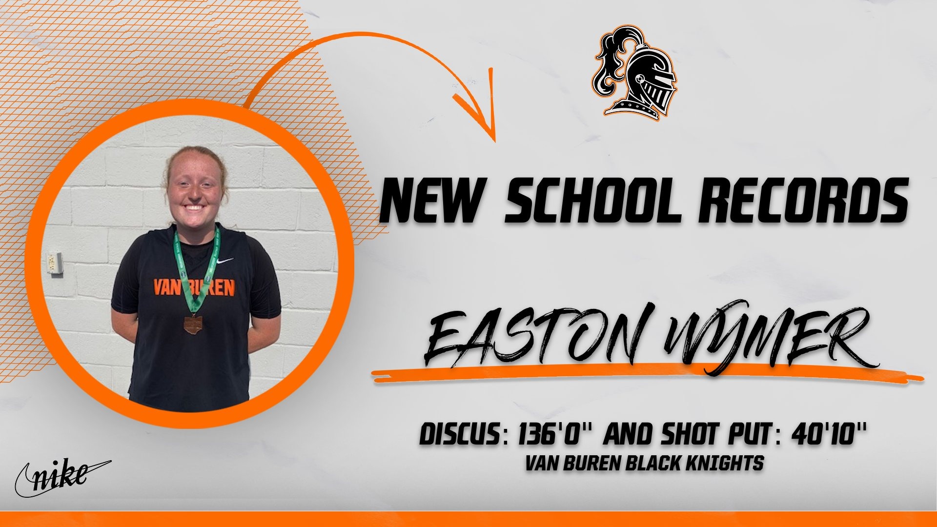 Slide 2 - Wymer breaks School Records