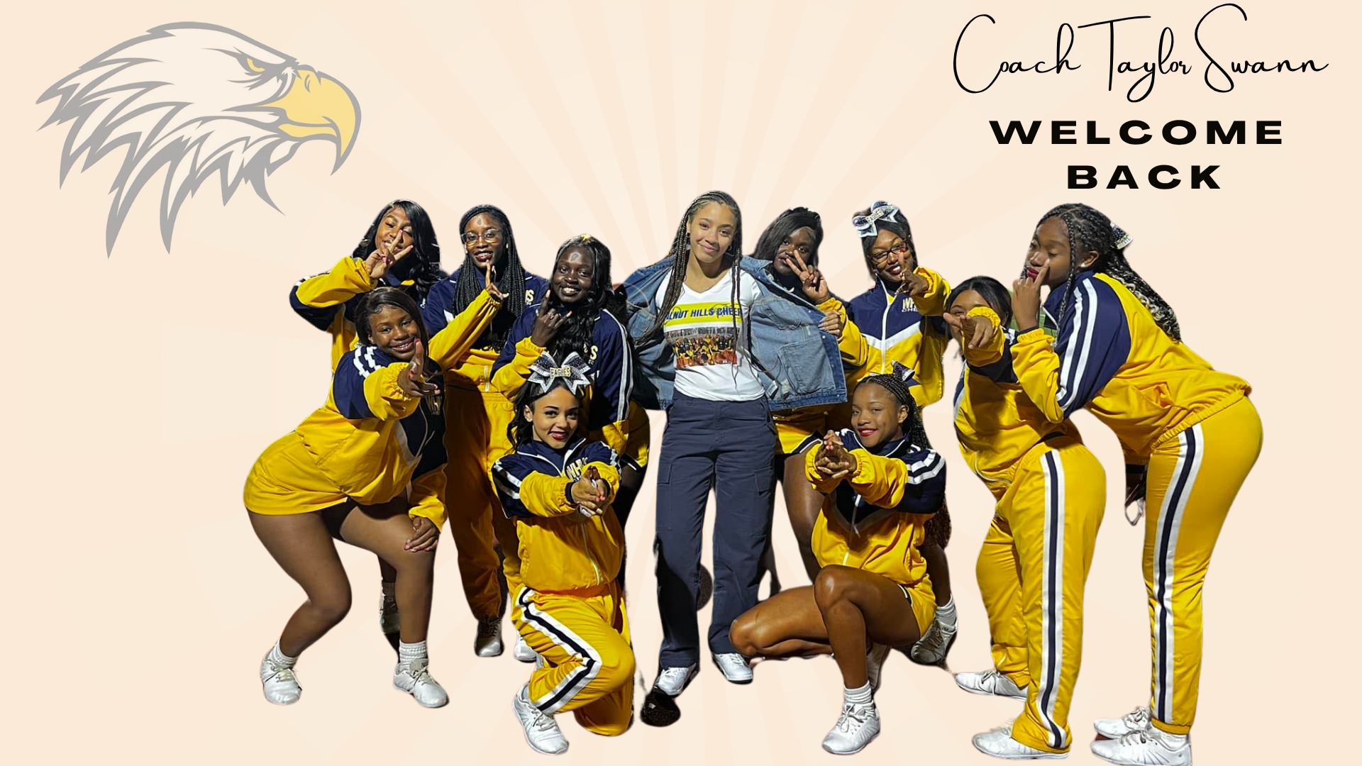 Slide 1 -  New Cheer Coach Selected: Coach Taylor Swann Returns