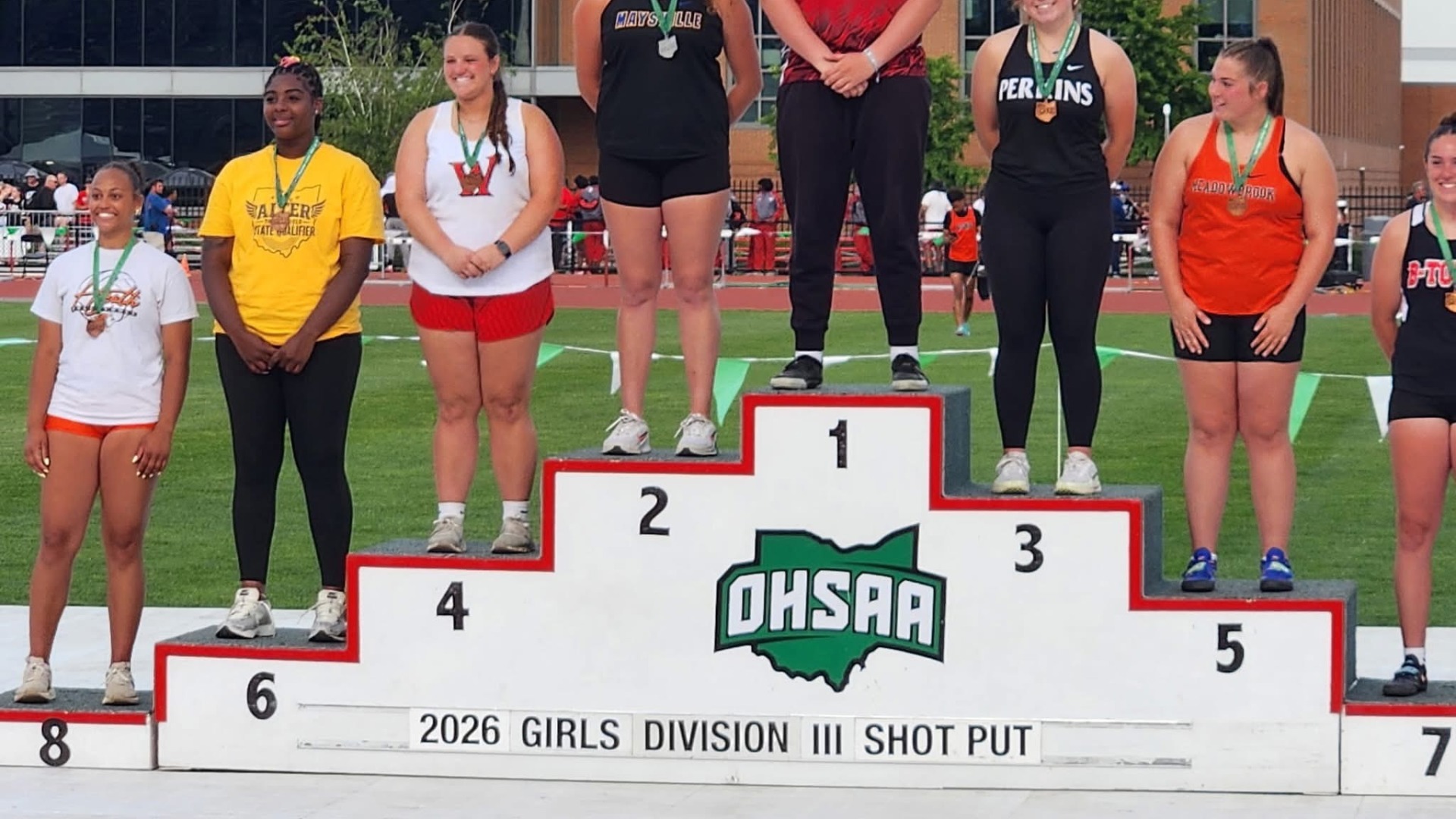 Slide 1 - Kara Ehrsam - 4th Place - All-Ohio Shot Put