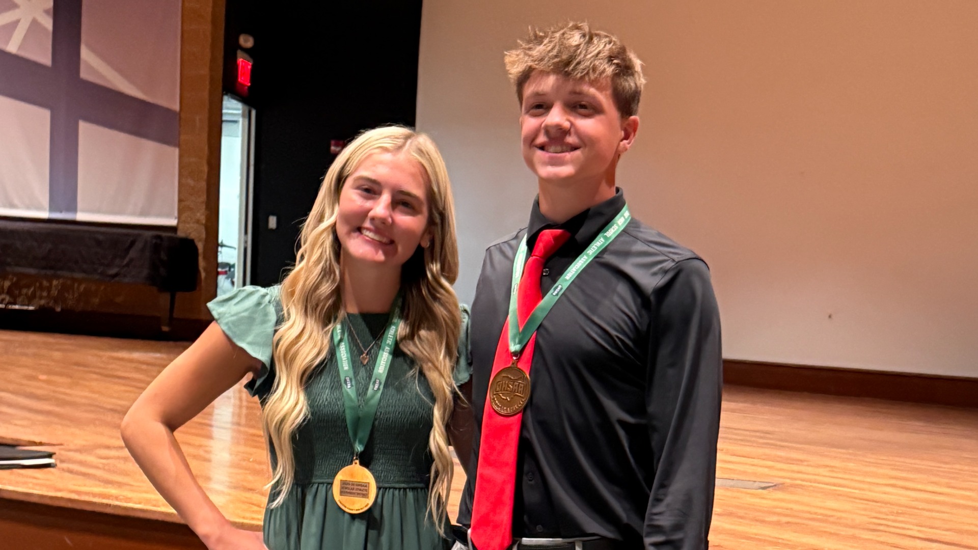 Slide 0 - McGuire and Stuckey awarded OHSAA Scholarships