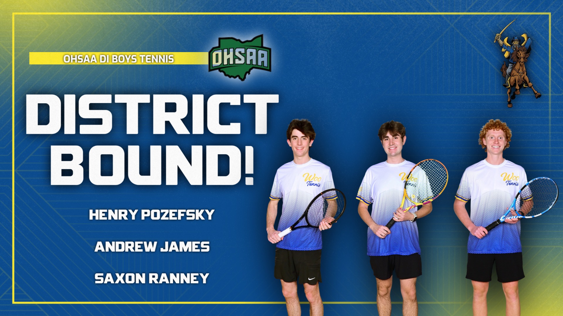 Slide 0 - Boys Tennis Sends 3 onto the District Championships