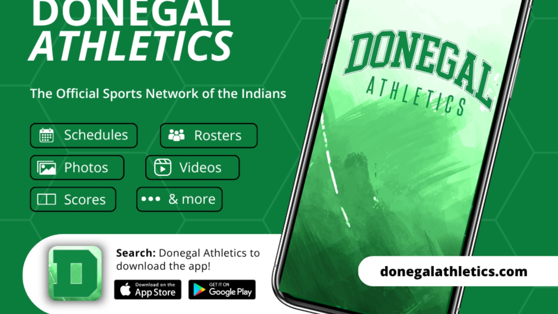 Slide 2 - Download the Donegal Athletics App on  your Apple or Android Devices