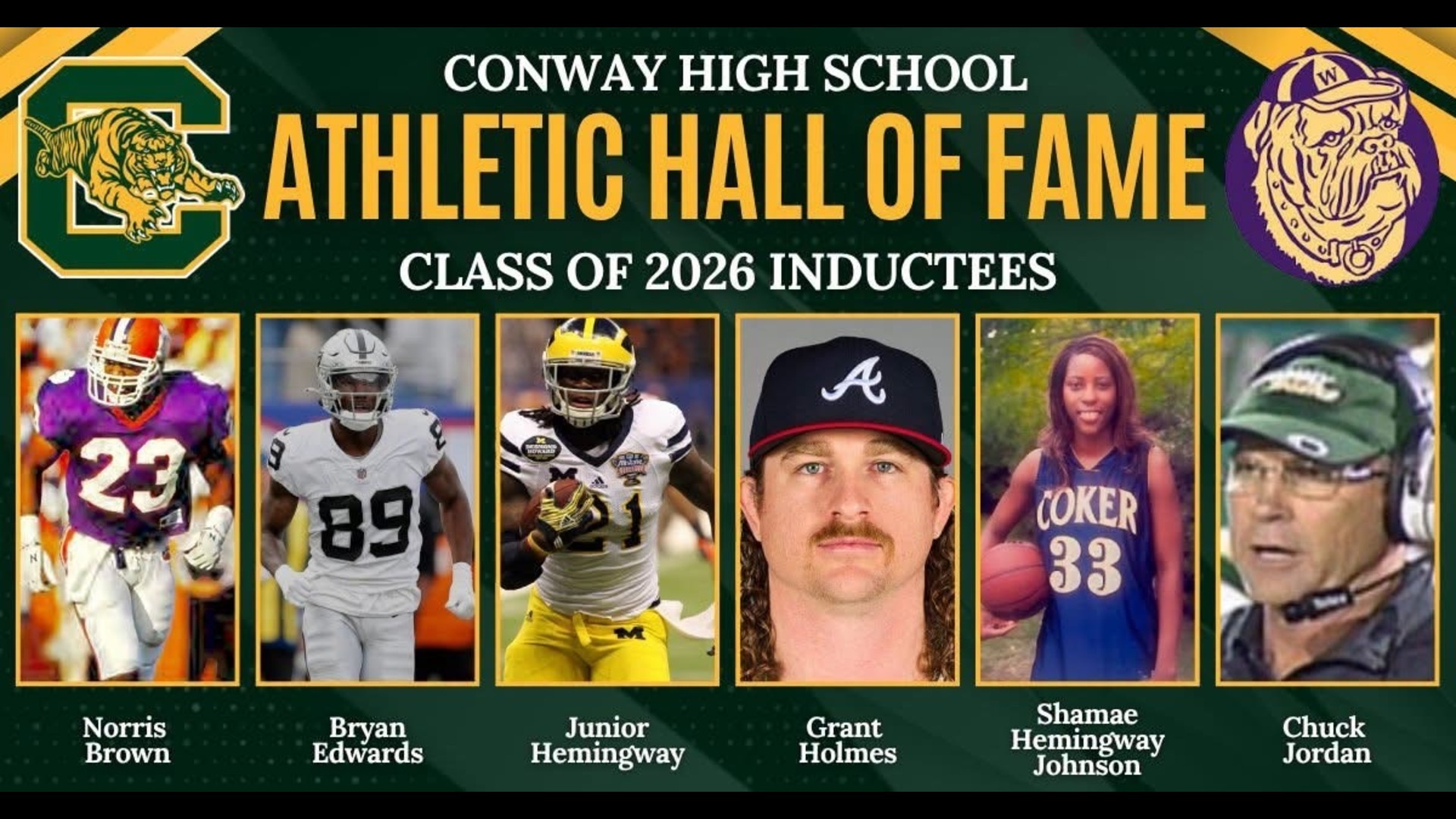 Slide 1 - Athletic Hall of Fame Class of 2026 Indectees
