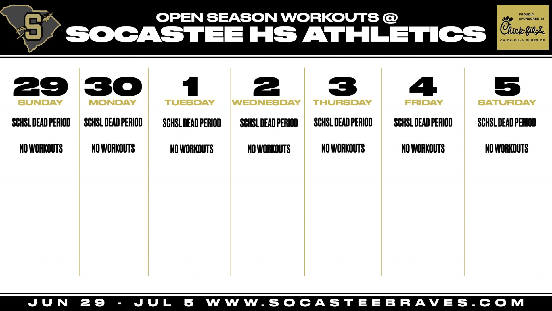 Slide 6 - Click for In Season Workout Updates