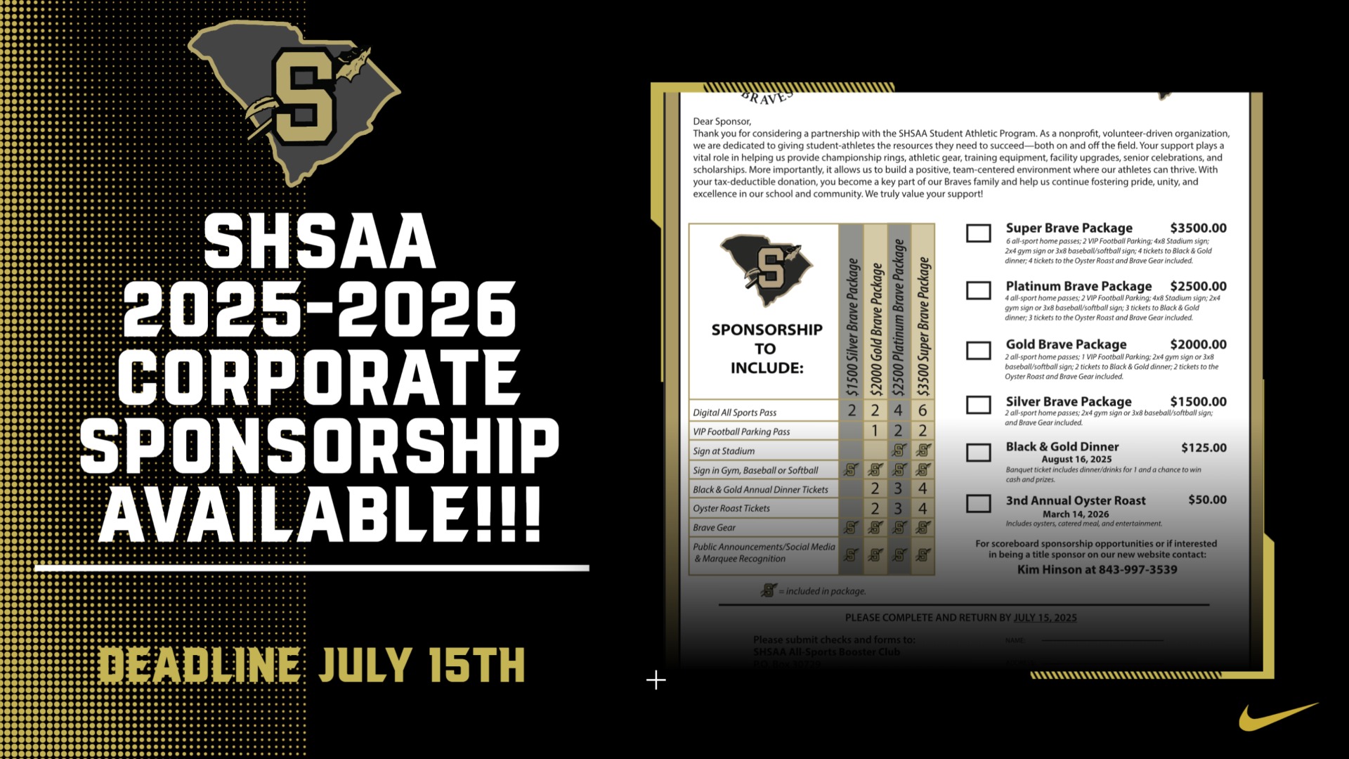 Slide 0 - 2025-2026 SHSAA Corporate Sponsorships Available