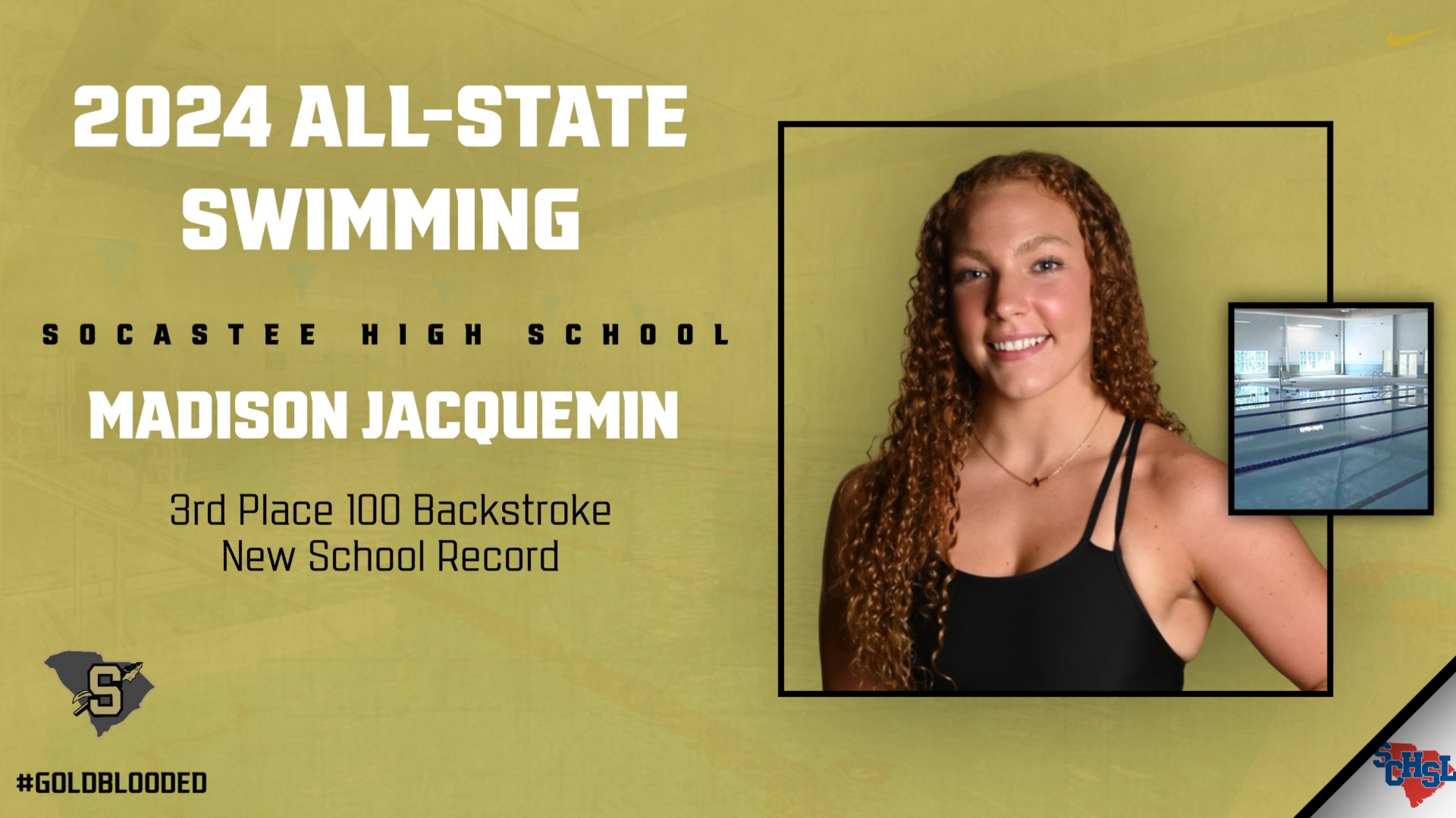 Slide 1 - Madison Jacquemin All-State Swimmer