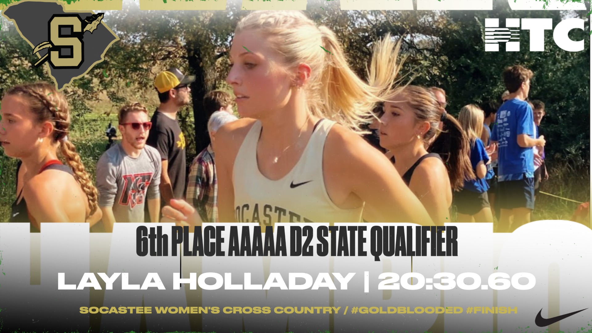 Slide 1 - Layla Holladay Qualifies for AAAAA D2 CC Meet 