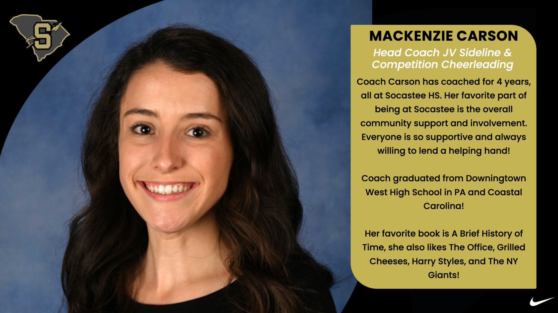 Slide 6 - Monday Meet the Coaches: Mackenzie Carson