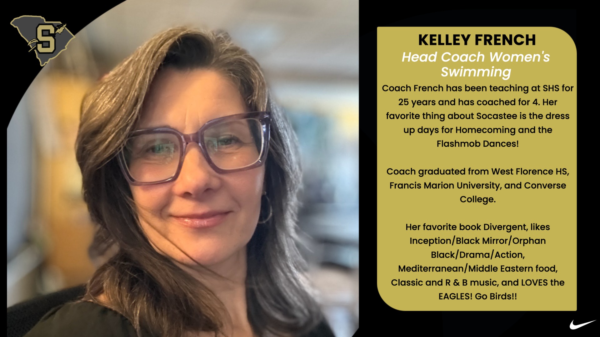 Slide 6 - Monday Meet the Coaches: Kelley French