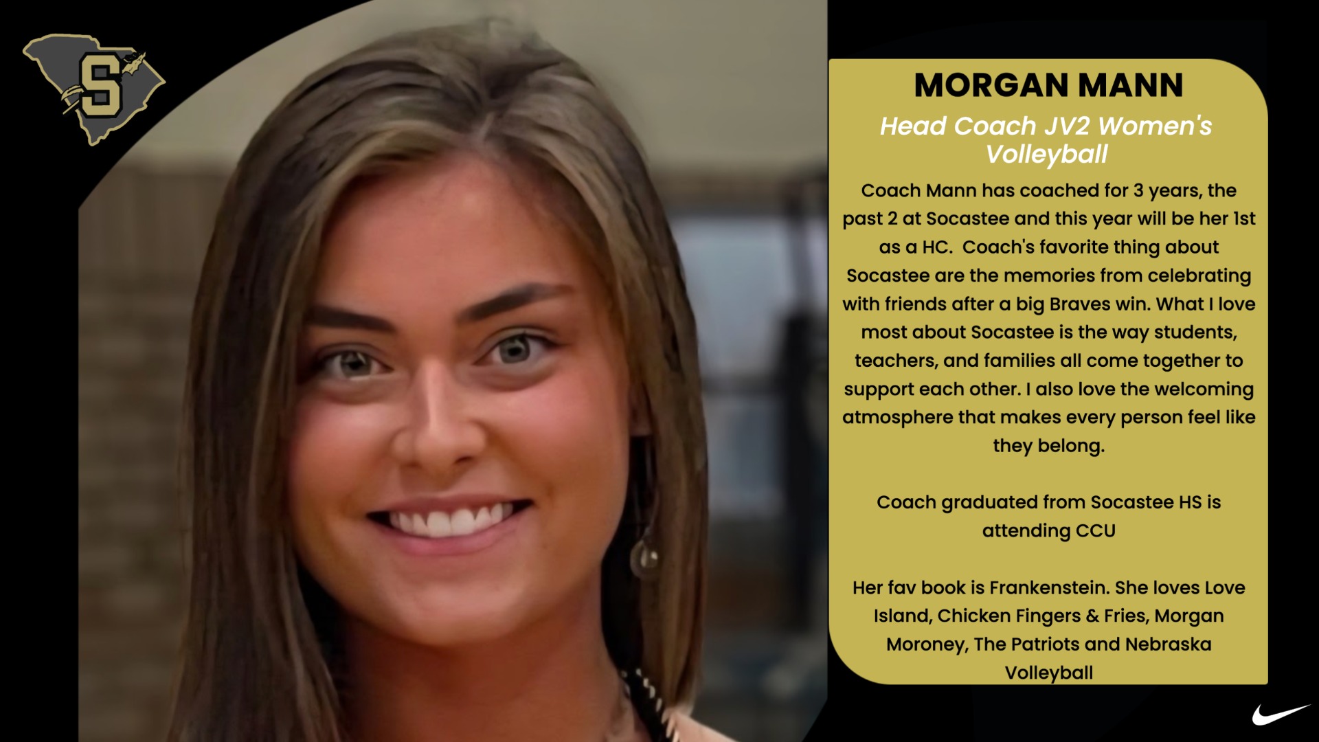 Slide 4 - Monday Meet the Coaches: Morgann Mann