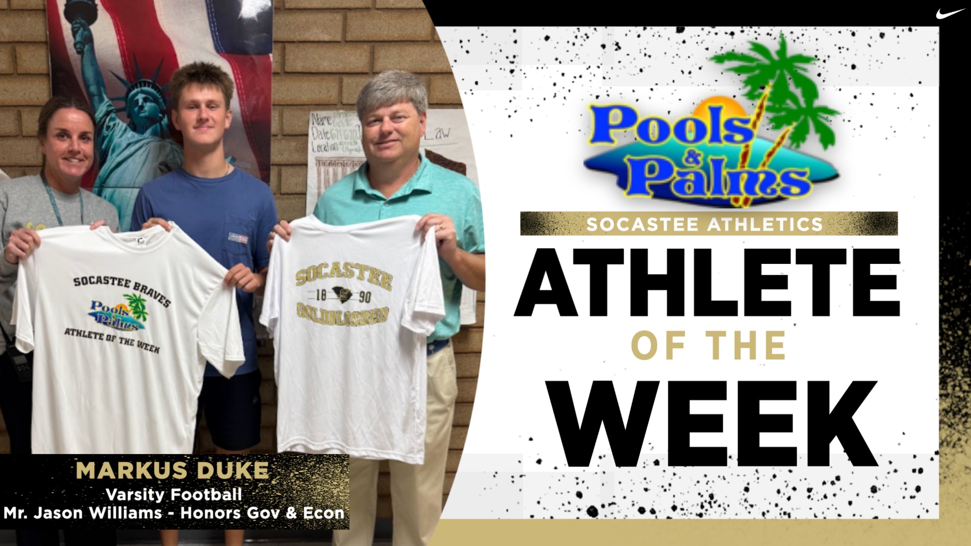 Slide 0 - Pools & Palms Athlete of the Week: Markus Duke