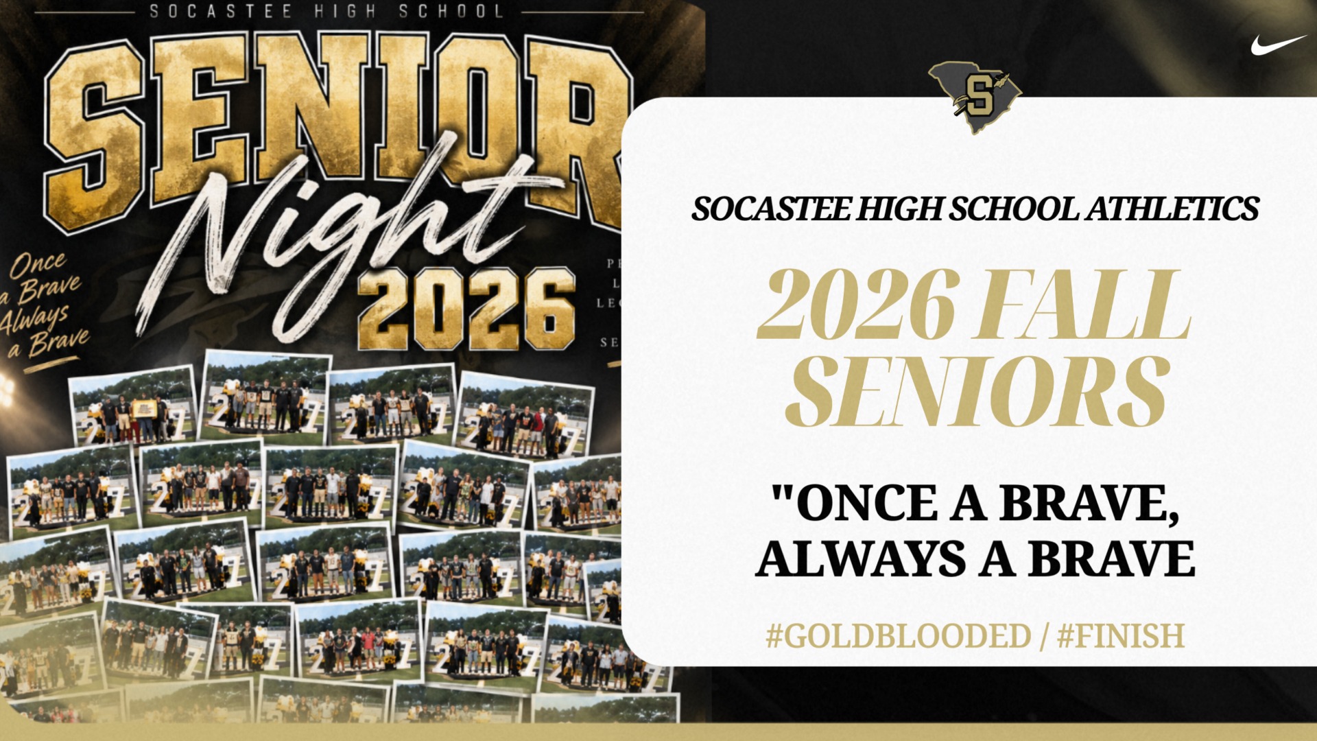 Slide 0 - Socastee High School Honors Fall 2026 Senior Student Athletes & Band Members