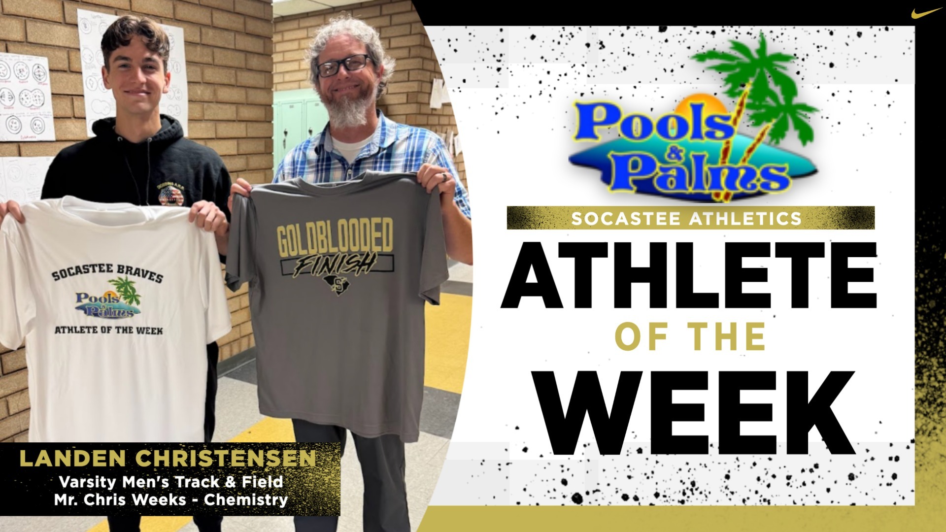 Slide 1 - Pools & Palms Athlete of the Week: Landen Christensen
