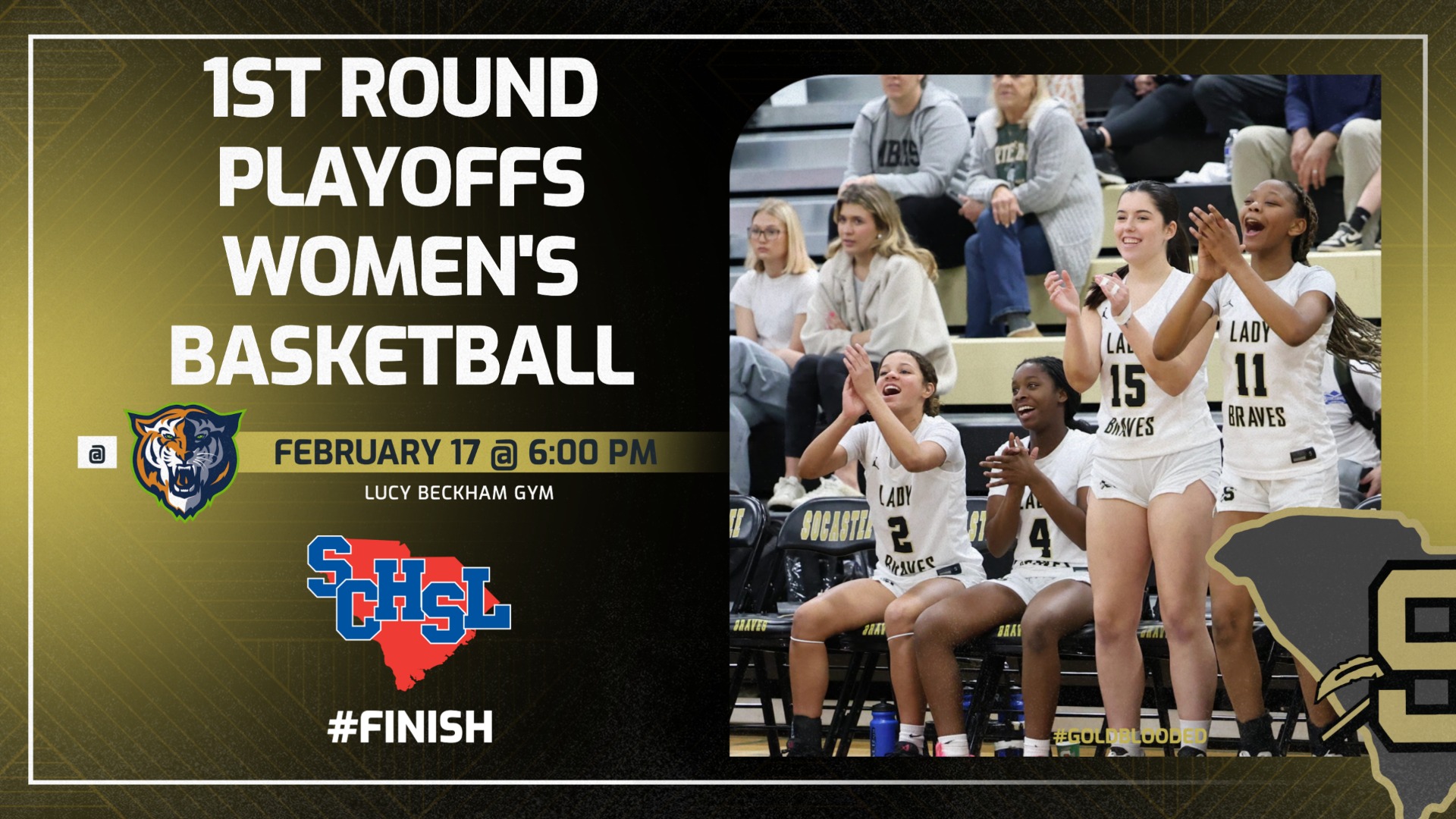 Slide 0 - Lady Braves Travel to Mt Pleasant for 1st Round Playoff Game vs Beckham