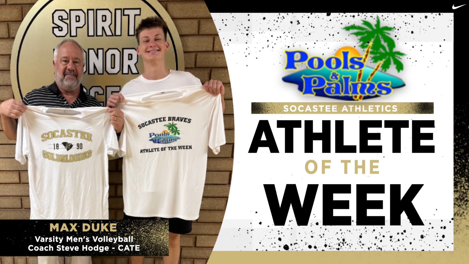 Slide 0 - Pools & Palms Athlete of the Week: Max Duke