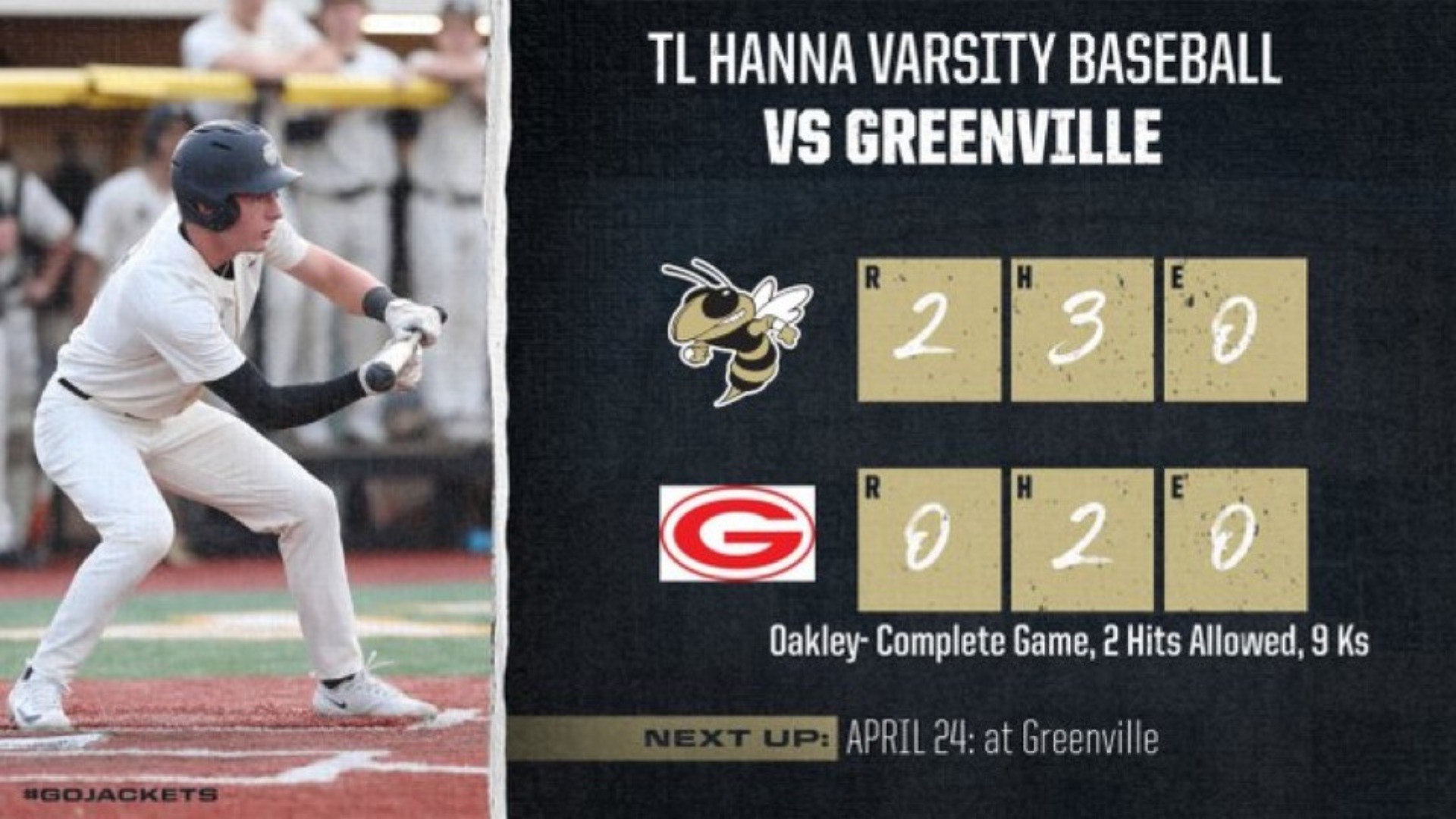 Slide 2 - Oakley Throws Gem in Jackets Win