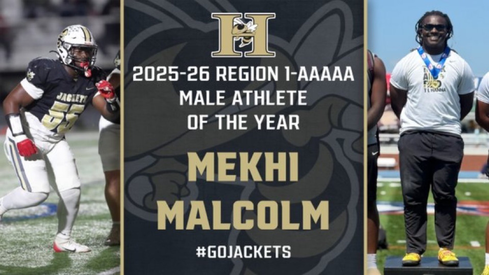 Slide 0 - Malcolm Named Region Male Athlete of the Year