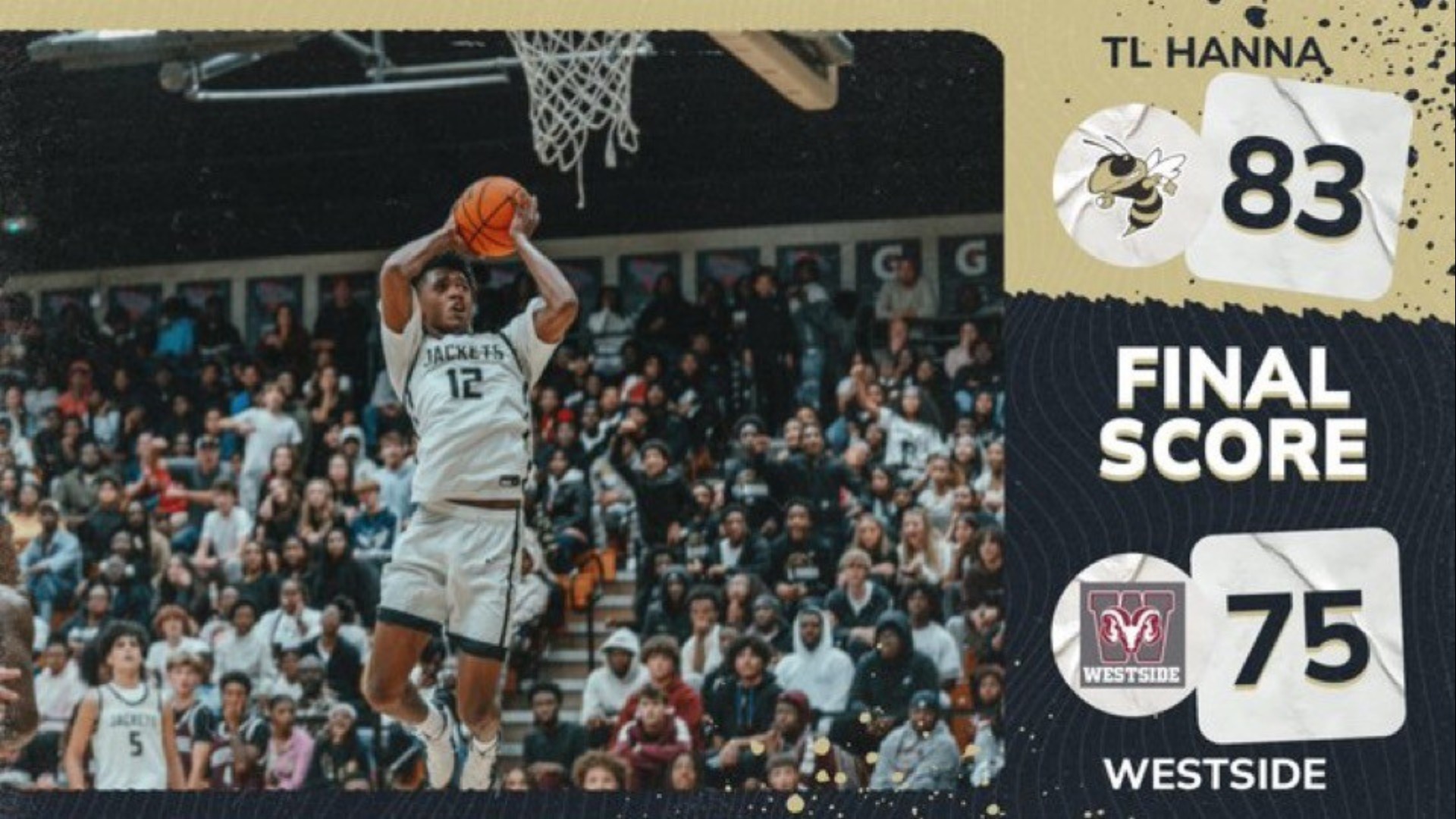 Slide 2 - Yellow Jackets Outlast Westside in Front of Sellout Crowd