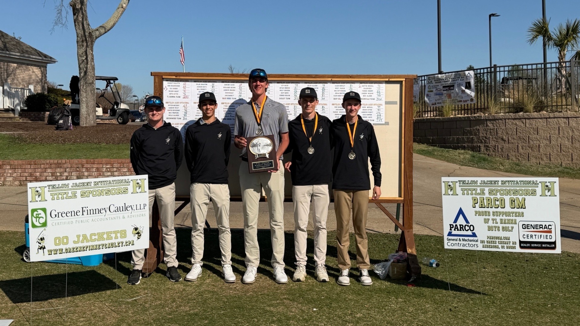 Slide 2 - Jackets 8 Under Par Score Falls Just Short of 2003 Teams  18 Hole Record