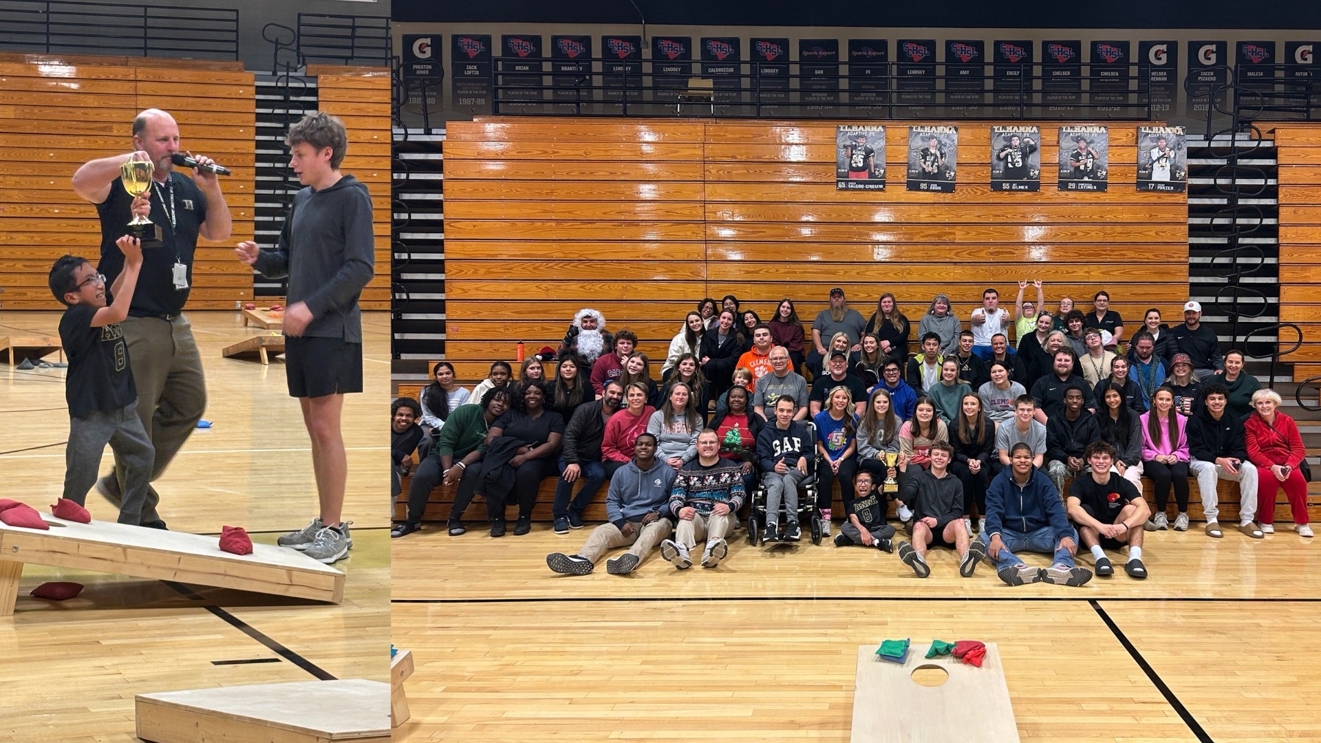 Slide 2 - Billy and Brice Win Adaptive PE Corn Hole Tournament