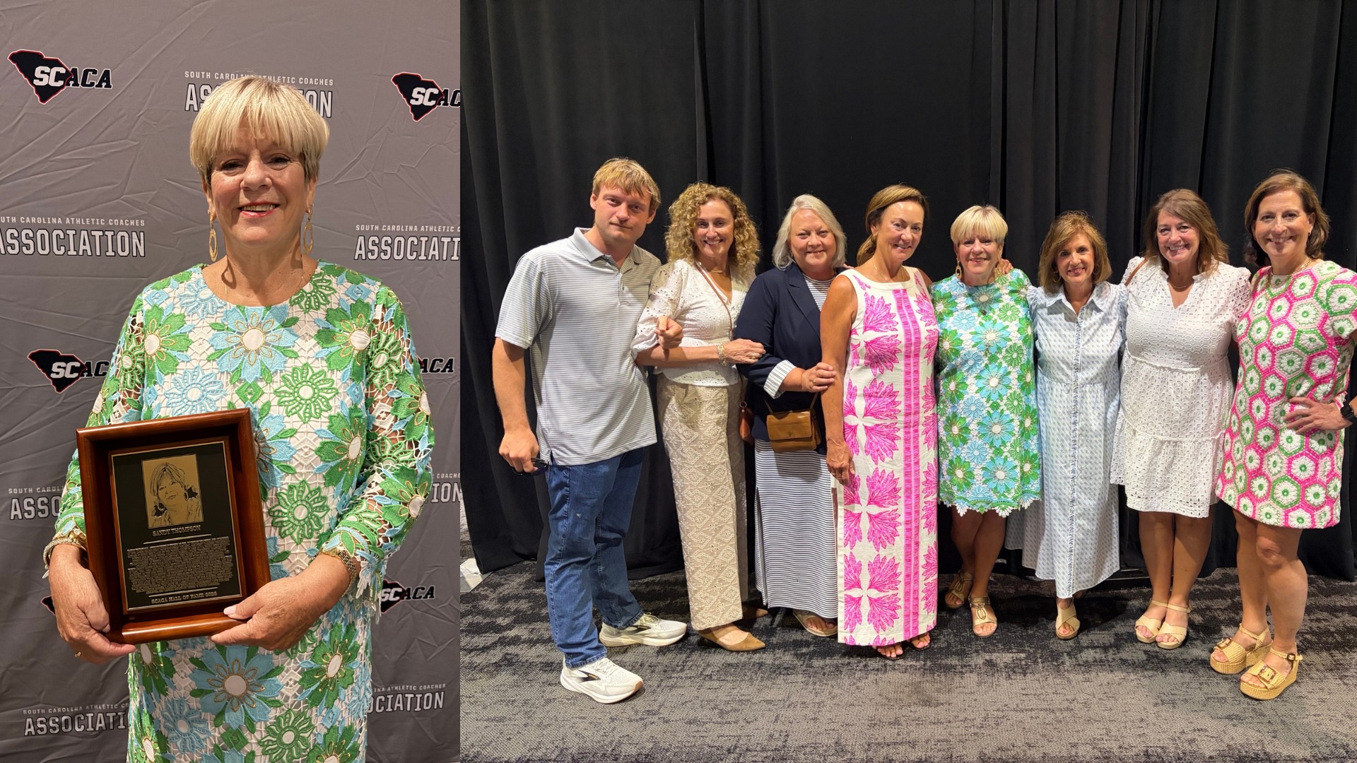 Slide 0 - Sandy Thompson Inducted into SC Athletic Coaches Association Hall of Fame