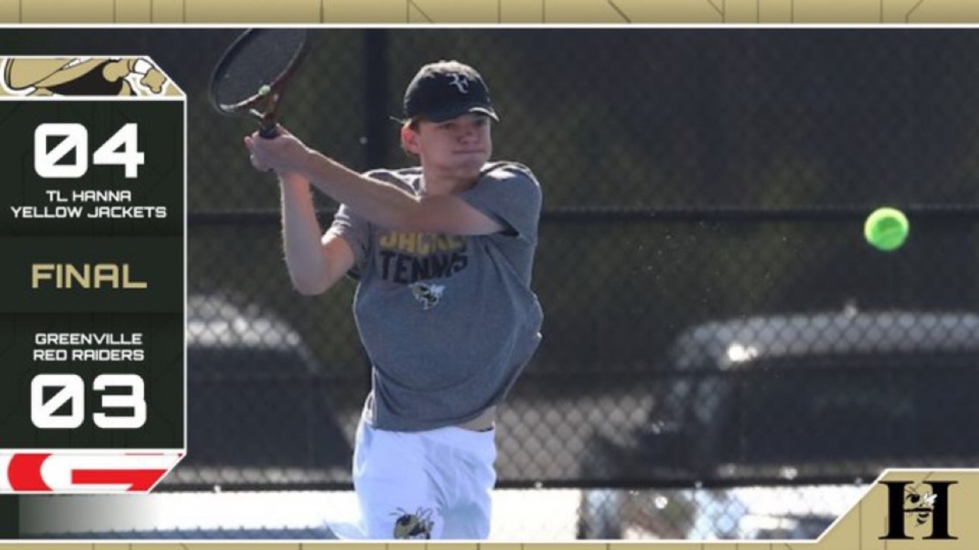 Slide 0 - Varsity and JV Tennis Win Thrillers Over Greenville 4-3