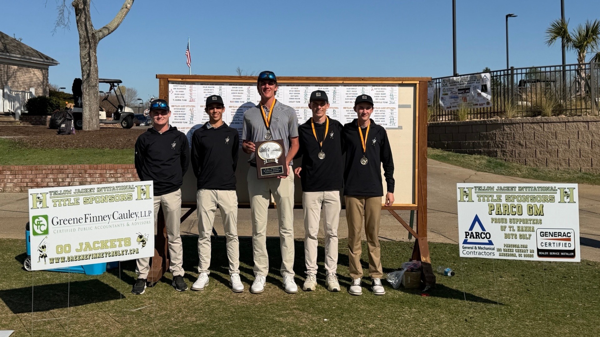 Slide 0 - Jackets 8 Under Par Score Falls Just Short of 2003 Teams  18 Hole Record