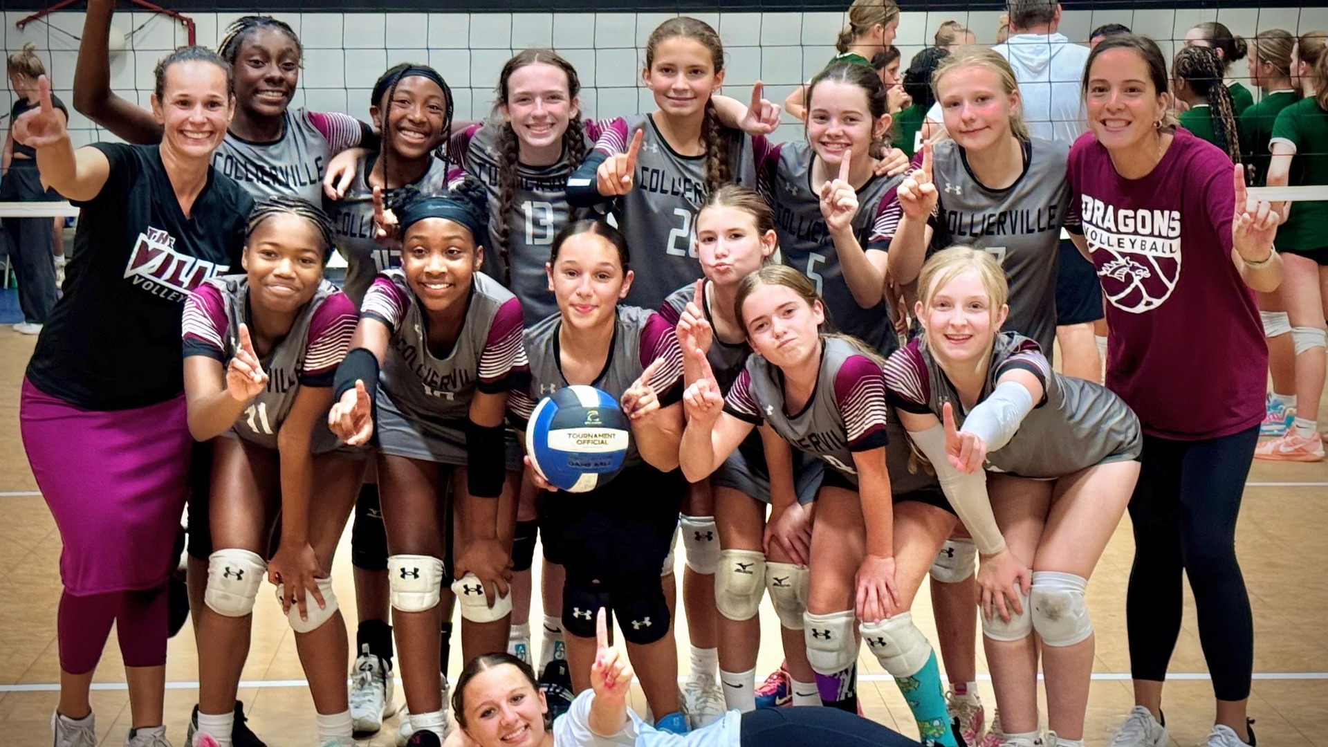 Slide 1 - B Team wins GOLD at the Hutchison Volleyball Tournament on September 6th, 2025