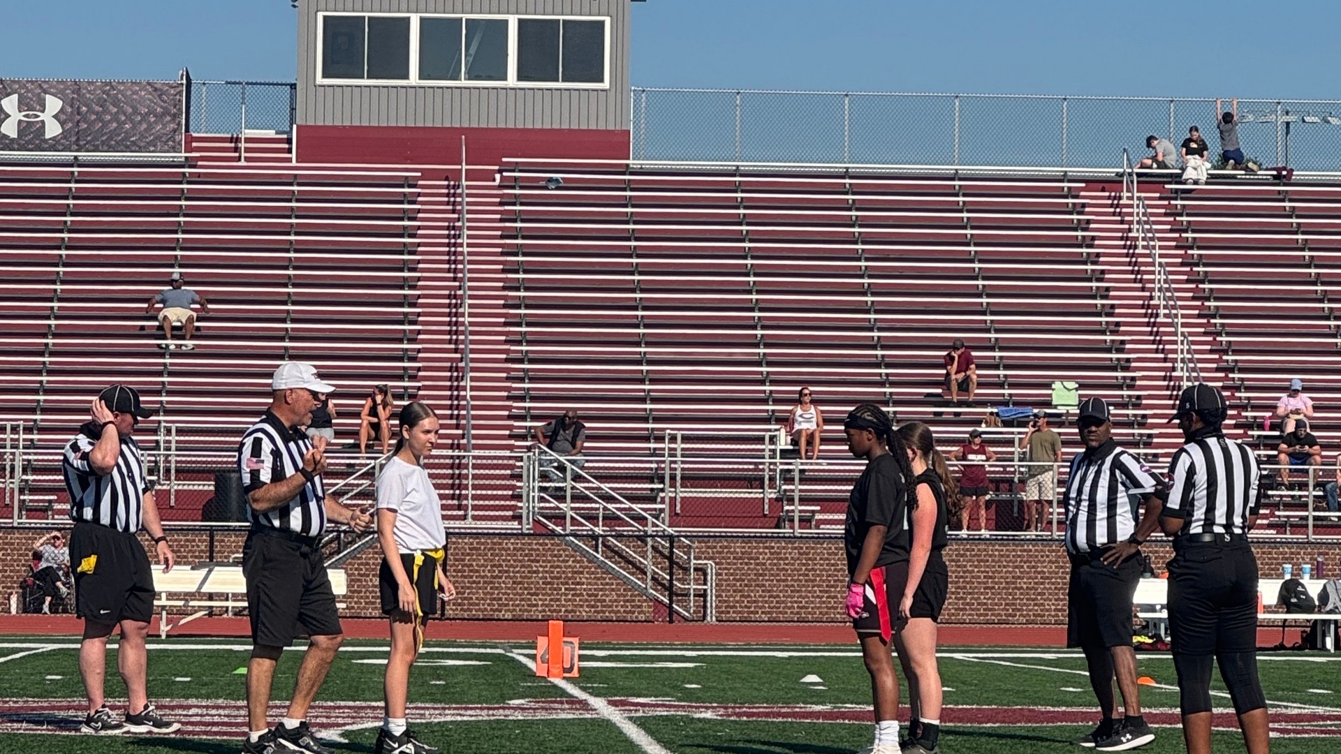 Slide 0 - First Ever Middle School Flag Football Coin Toss
