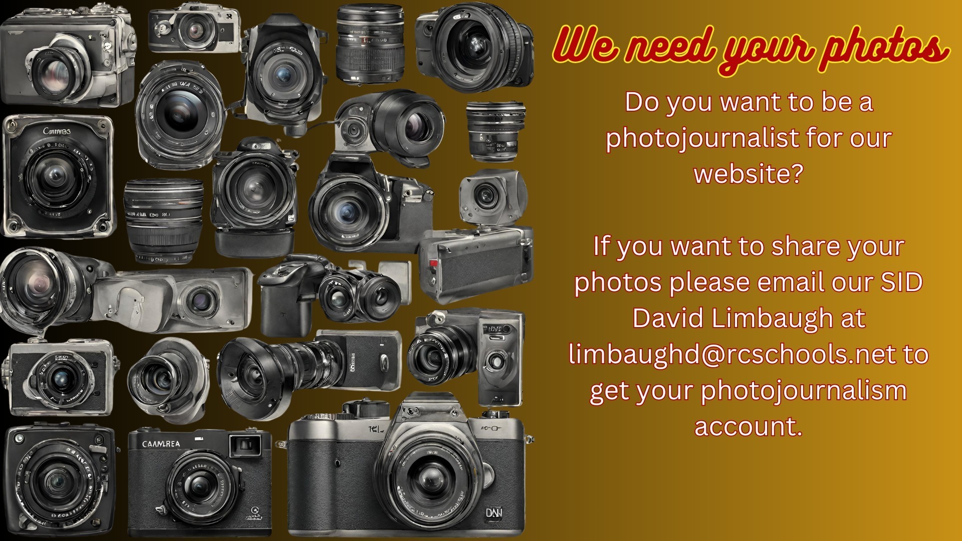 Slide 6 - We Need Your Photos!