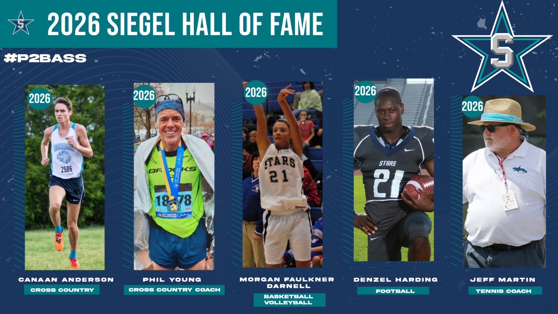 Meet our newest 2026 Siegel Hall of Fame Inductees!!!  The Banquet will be Wednesday, September 23rd at 6:00.