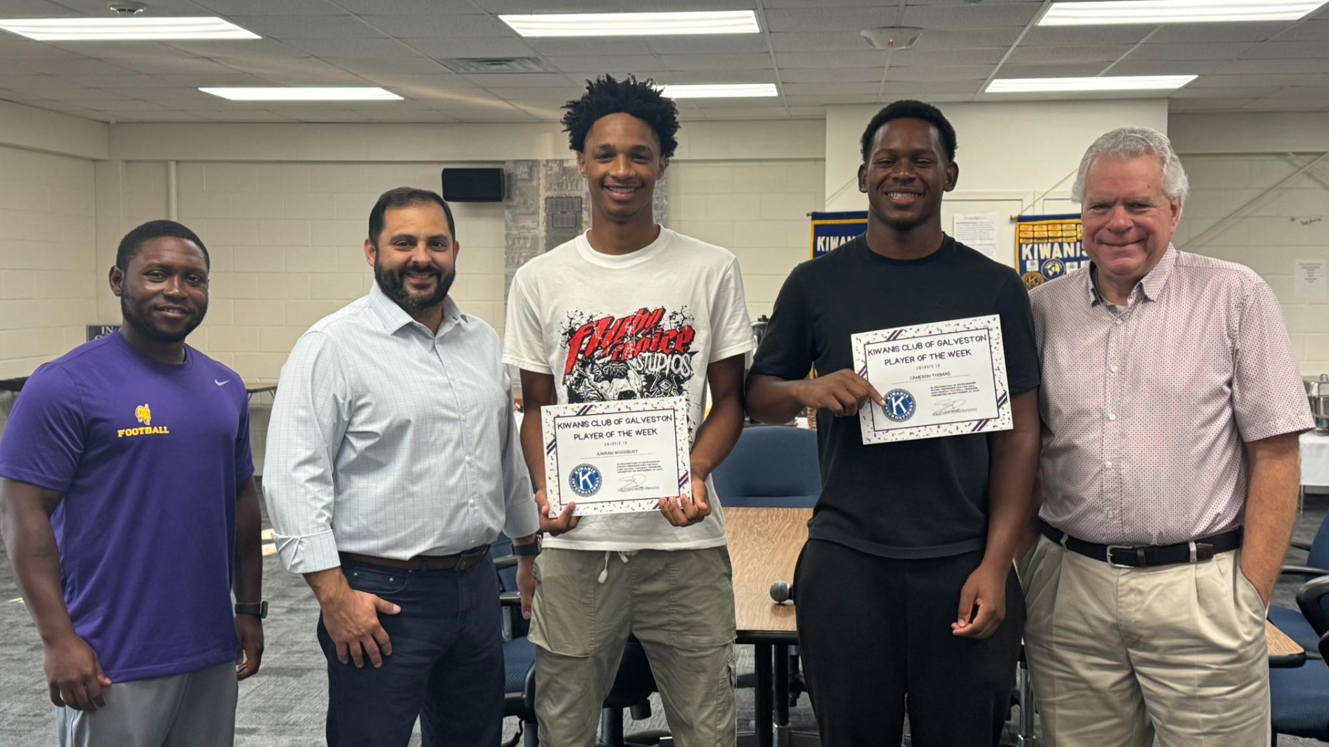 Slide 2 - Kiwanis Club players of the week