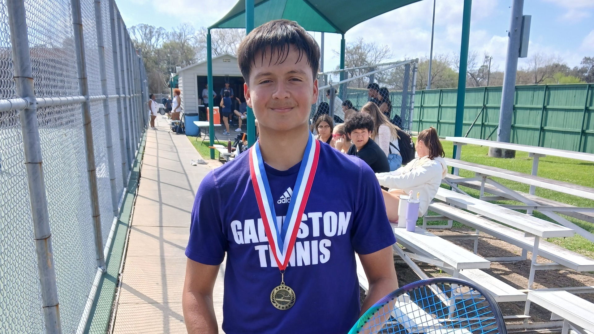Slide 0 - Nolan Hernandez at Alvin HS varsity tournament